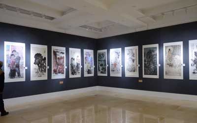 展廳,展廳設計,書畫展廳設計
